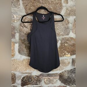 SPYDER Active Ladies Black Tank Top in Size Med Razorback Built-In Bra